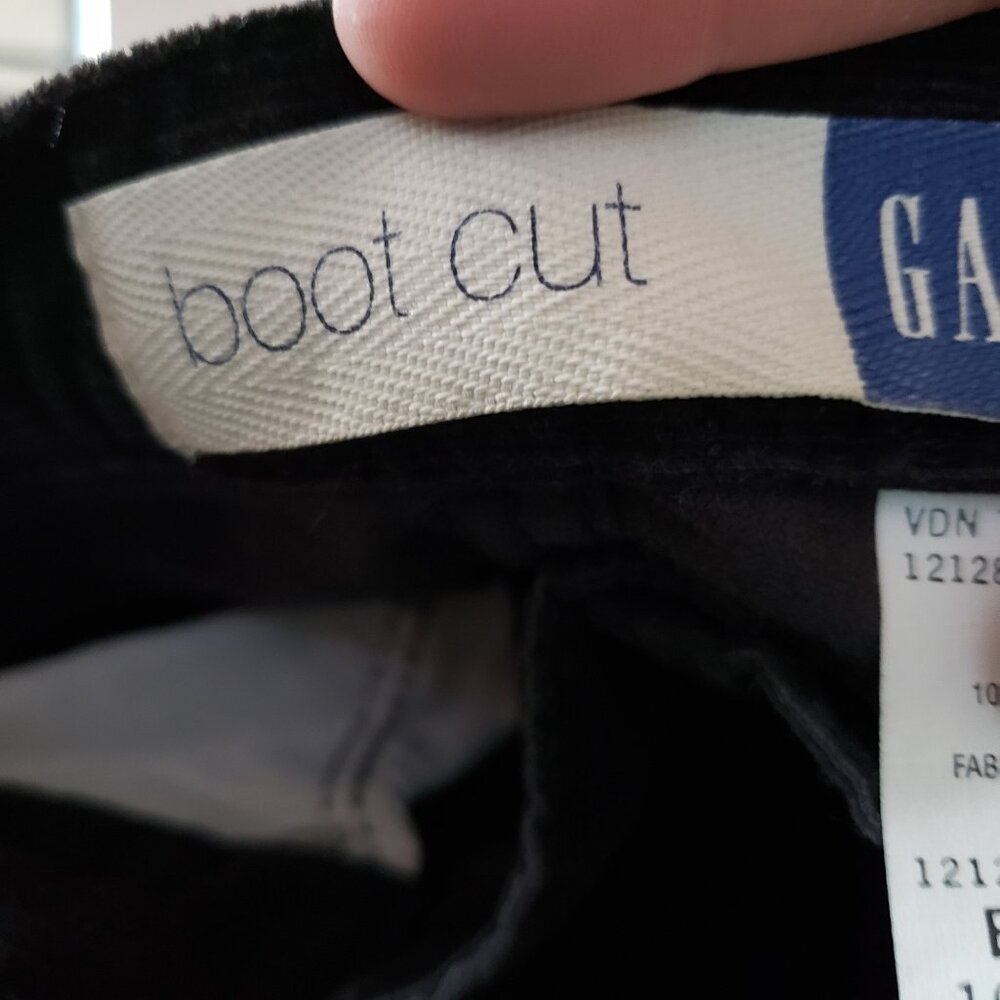 Black Boot Cut Gap Cords View 2